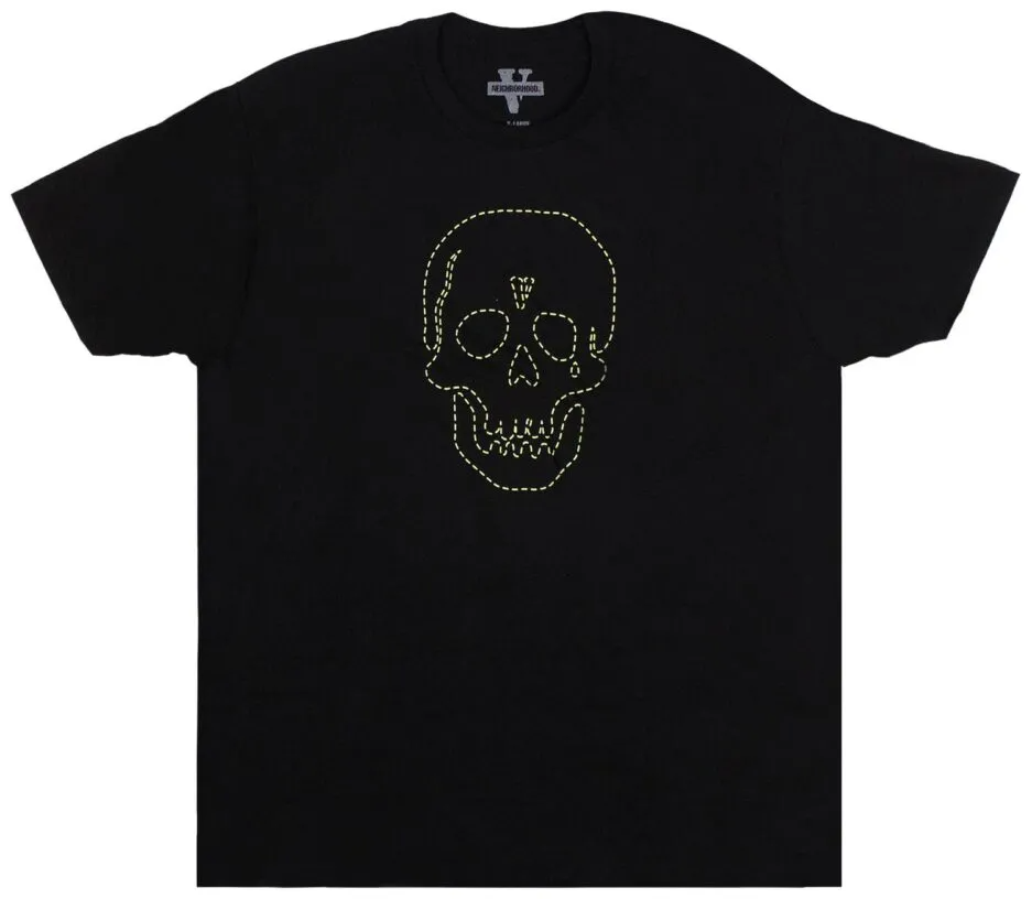 Футболка чорна LOYS Vlone x Neighborhood Skull XS