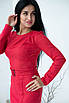 Гарне плаття-футляр "403", червоне. Розміри 44, фото 4