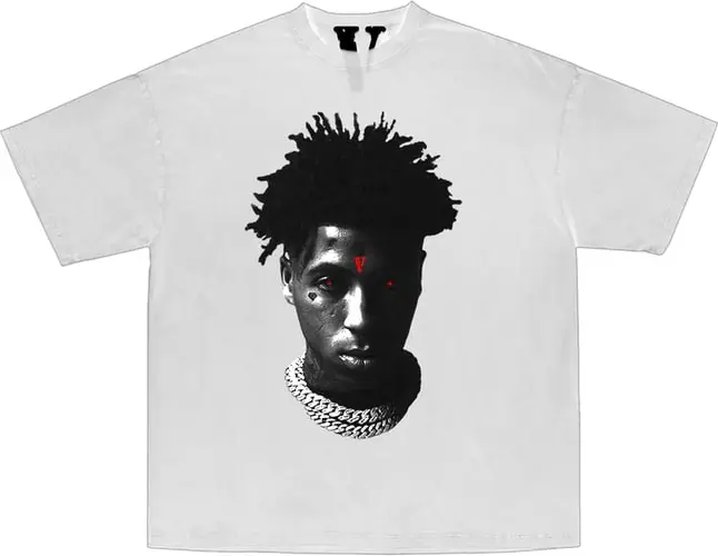 Футболка белая LOYS YoungBoy NBA x Vlone Reaper s Child White Tee