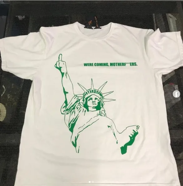 Футболка біла LOYS Vlone Were Coming Mother Fucker T-Shirt XS