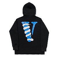 Худи черный LOYS Vlone Snake Print Hommes Pullover Hoodie