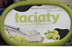 Сирна намазка Laciaty з зеленими оливками Польща 135г