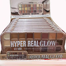S.F.R COLOR Набір для макіяжу очей і обличчя Hyper Real Glow (тіні, хайлайтер, консилер) No6203, фото 4