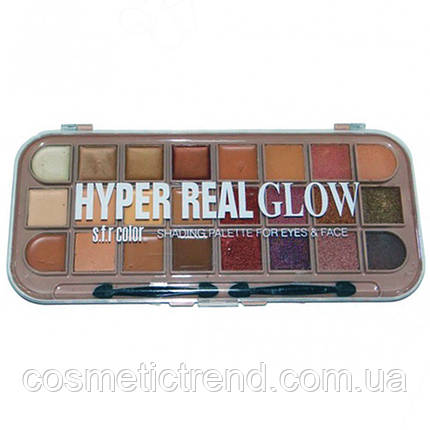 S.F.R COLOR Набір для макіяжу очей і обличчя Hyper Real Glow (тіні, хайлайтер, консилер) No6203, фото 1