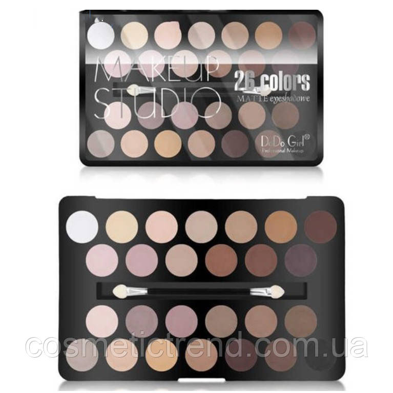 Палітра матових тіней для повік DoDo Girl MakeUp Studio 26 Colors Matte Eyeshadow Palette D3054 B