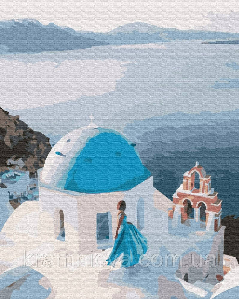 Картина за номерами На даху Греції, 40х50 Brushme (BS34800)