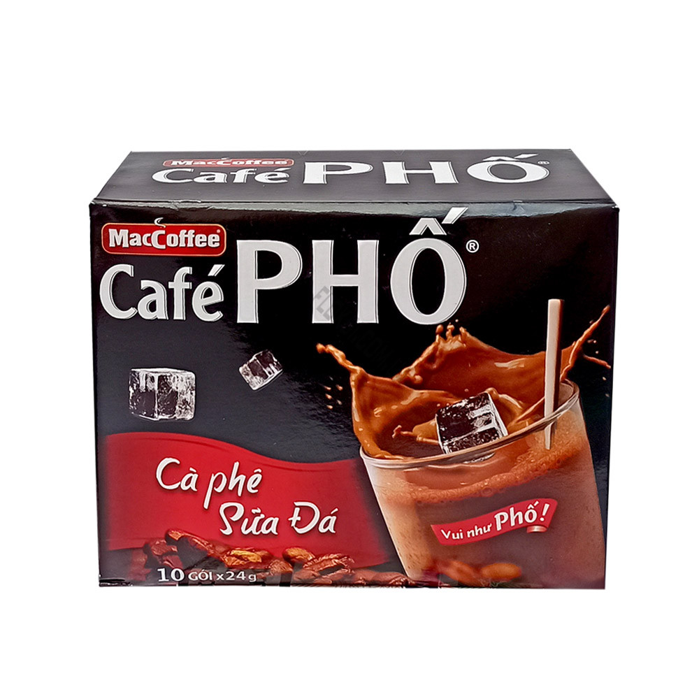 Натуральна розчинна кава Cafe PHO 3в1 10 шт.*24г Maccoffee 240 г В'єтнам