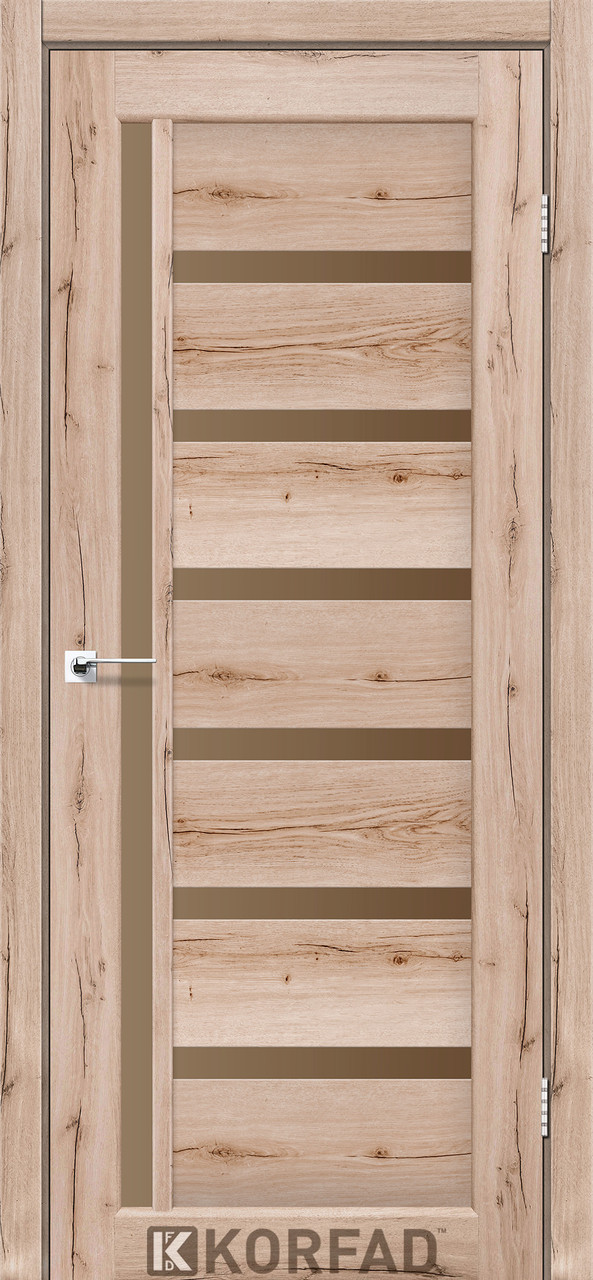 Двері міжкімнатні Корфад/ KORFAD VLD-01 Дуб тобако BR, фото 1