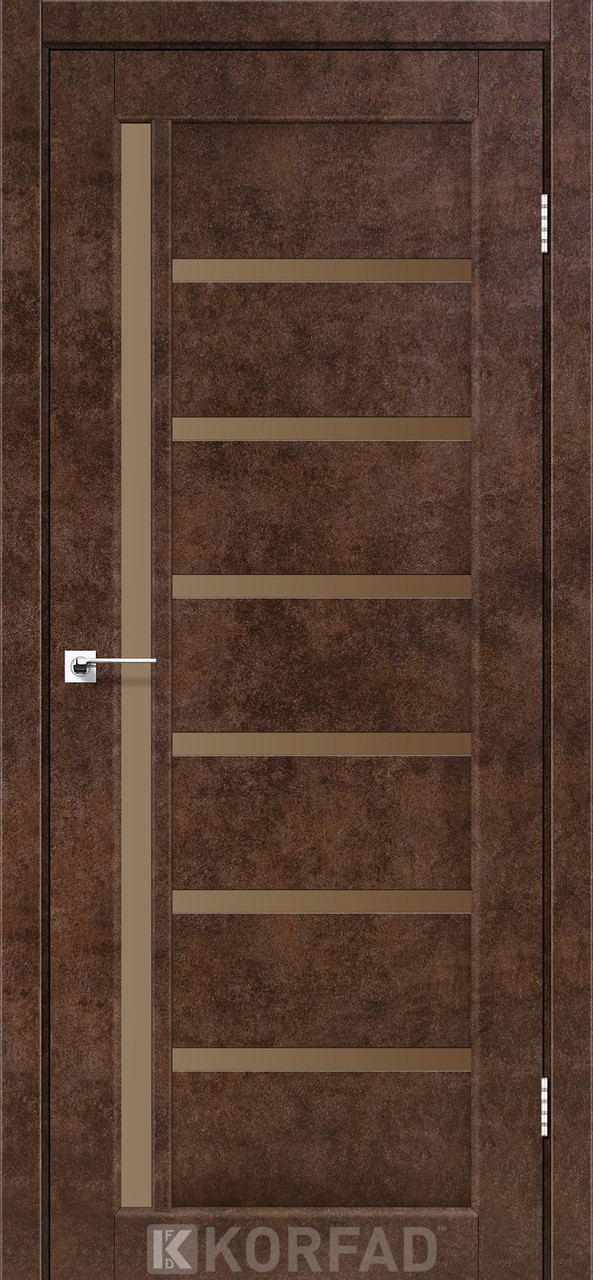 Двері міжкімнатні Корфад/ KORFAD VLD-01 Арт бетон BR, фото 1