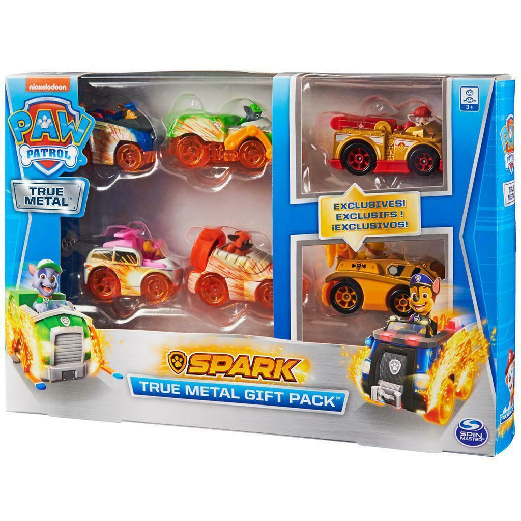 Nickelodeon Щенячий патруль набір металевих машинок 6 шт Paw Patrol true metal gift pack Spin master 20127747