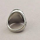 Кольцо на палец Stainless Steel Перламутр Медицинская сталь 316L24,3 г, фото 2