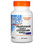 Doctor's s Best, гіалуронова кислота і сульфат хондроїтину c складом BioCell Collagen, 60 таблеток