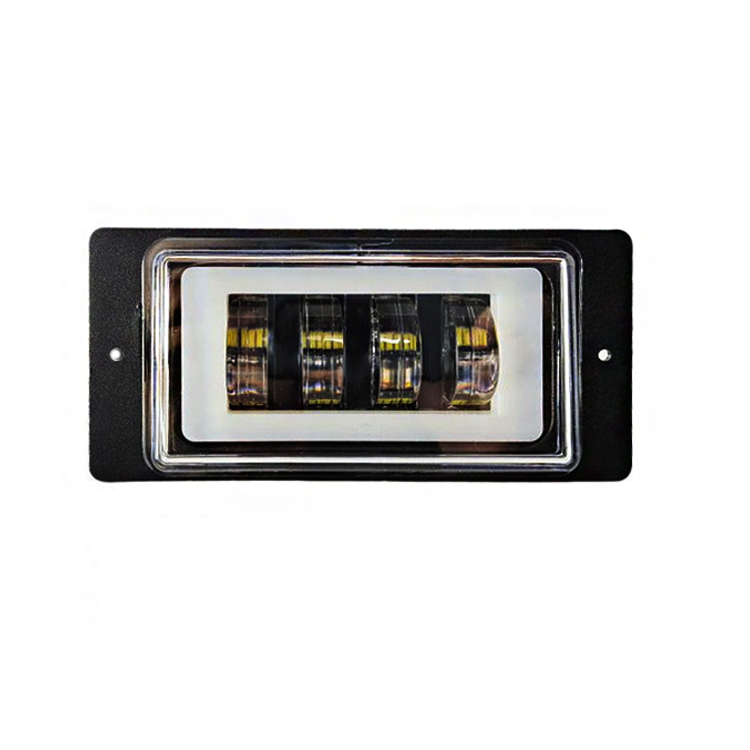 Протитуманна фара ЛЭД ВТФ ВАЗ Лада 2110, 2110, 2111, 2112, 2114, 2115. 4D, з ДХО, металеві, фото 1