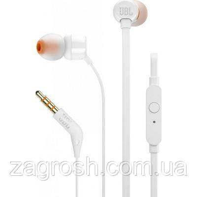 Promo Ціна! Навушники JBL T110 White (T110WHT) - тільки на ZaGrosh.com.ua, фото 1