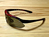 Велосипедні окуляри RockBros 5 лінз з поляризацією червоний, фото 6