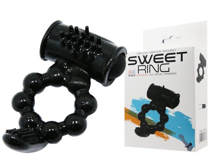 Ерекційне кільце «Sweet  Ring» рекційне кільце «Язичок» із вібро стимуляцією клітора.