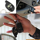 Манометр автомобільний цифровий прилад для вимірювання тиску в колесах і шинах брелок із дисплеєм, фото 6