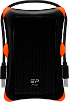 Внешний жесткий диск 1TB Silicon Power Armor A30 2.5" USB 3.2 black/orange (SP010TBPHDA30S3K)