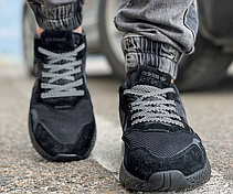 Чоловічі кросівки Adidas Nite Jogger Core Black Carbon Black Boost BD7954, фото 2