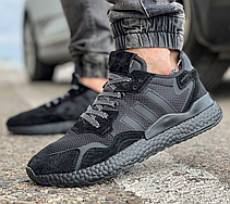 Чоловічі кросівки Adidas Nite Jogger Core Black Carbon Black Boost BD7954, фото 3
