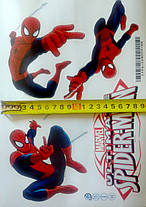 Дитячі наклейки на стіну, двері, шафу, вікна "Людина-павук Spider-Man" (лист 30*60 см), фото 5