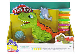 Набір для творчості "Динозавр" (пластилін, формочки) Play Toys (SM8041)