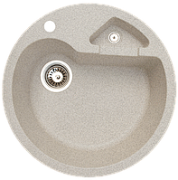 Кам'яна кухонна мийка тера з отвором, гранітна мийка для кухні теракотового кольору зі штучного каменю