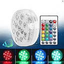 Водонепроникна світлодіодна RGB-підсвітка LED з пультом, фото 3