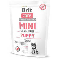 Сухой корм для щенков миниатюрных пород Brit Care Mini Grain Free Puppy с ягненком 0.4 кг