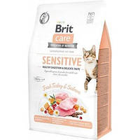 Сухой корм Brit Care Cat GF Sensitive HDigestion & Delicate Taste для привередливых котов 0.4 кг