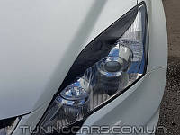 Накладки на фары (реснички) Honda CR-V 2006-2012 (под покраску)