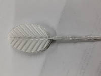 Лист троянди декоративний 10шт білий