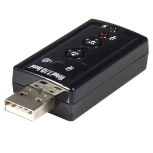 USB Звуковая карта 7.1 3D звук регулятор громкости