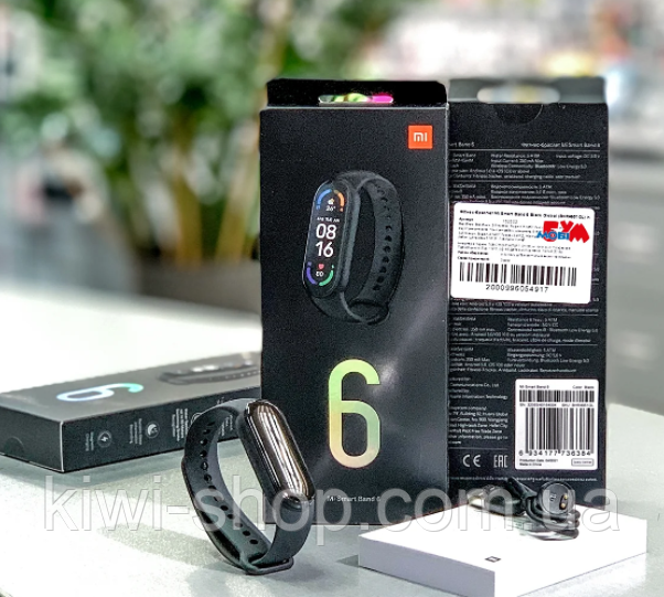 Фитнес браслет Mi Band 6 ОРИГИНАЛ, смарт часы ми бенд 6, Xiaomi Mi Smart Band 6 Black Global Version новый - фото 10 - id-p1487528383