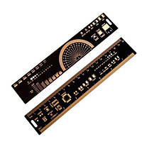 PCB Ruler линейка шаблон для электронщика радиолюбителя 20см