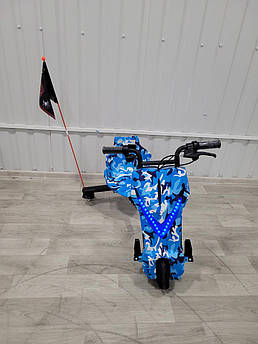 Дрифт-карток елеткроскутер Windtech Drift Cart 8 ⁇ Crazy Bug блакитний мелітарі New