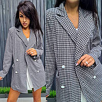 Крутий жіночий піджак із кашемірової тканини на підкладці на ґудзиках