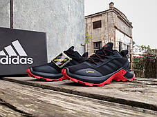 Чоловічі термо кросівки Adidas Terrex Gore-Tex Black Red утеплені водонепроникні, фото 3