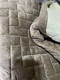 Накидки на диван і два крісла велюрові Розмір 90х160см -2шт та 90х210см-1шт якісні Дивандеки, фото 4