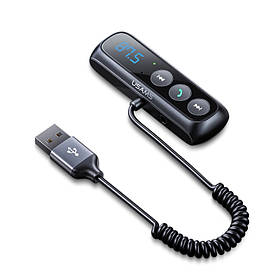Бездротовий ФМ-модулятор Usams US-SJ503 USB аудіоприймач FM-карта пам'яті, AUX, Bluetooth ресивер SJ503JSQ01