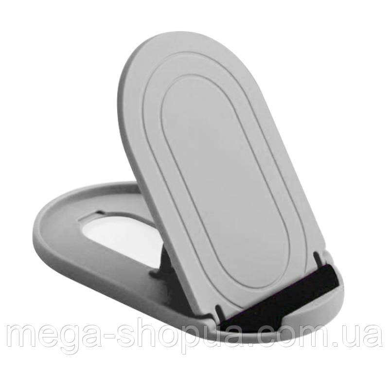 Настільна підставка тримач для смартфона планшета Сірий SF77