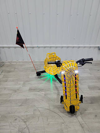 Електроскутер триколісний для райдерів Дрифт-карт Windtech Drift Cart 8 ⁇  Crazy Bug жовтий павук, фото 1
