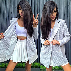 Крутий жіночий піджак із кашемірової тканини на підкладці на ґудзиках