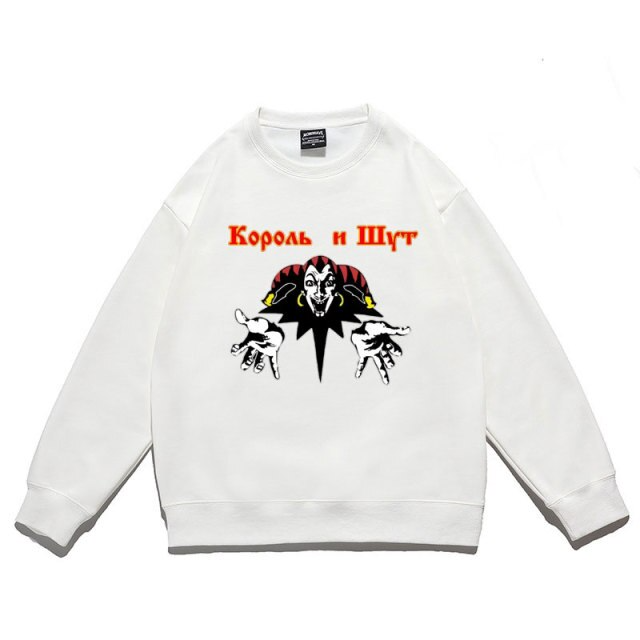 Світшот білий LOYS музика Korol I Shut панк-рок XS