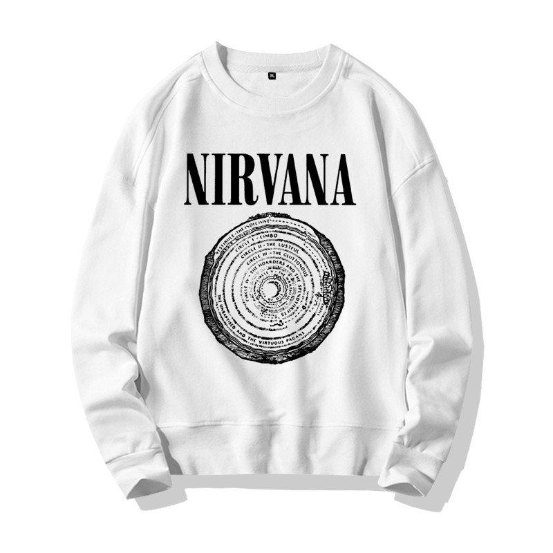 Світшот білий LOYS музика Nirvana XS