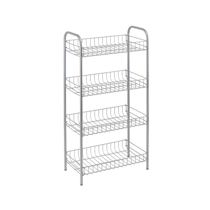 Етажерка METALTEX 4 рівня срібляста 79х41х23 см (938104)