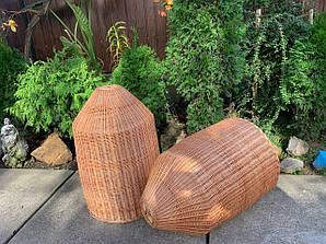 Абажур з лози висота 60 на 40 см.