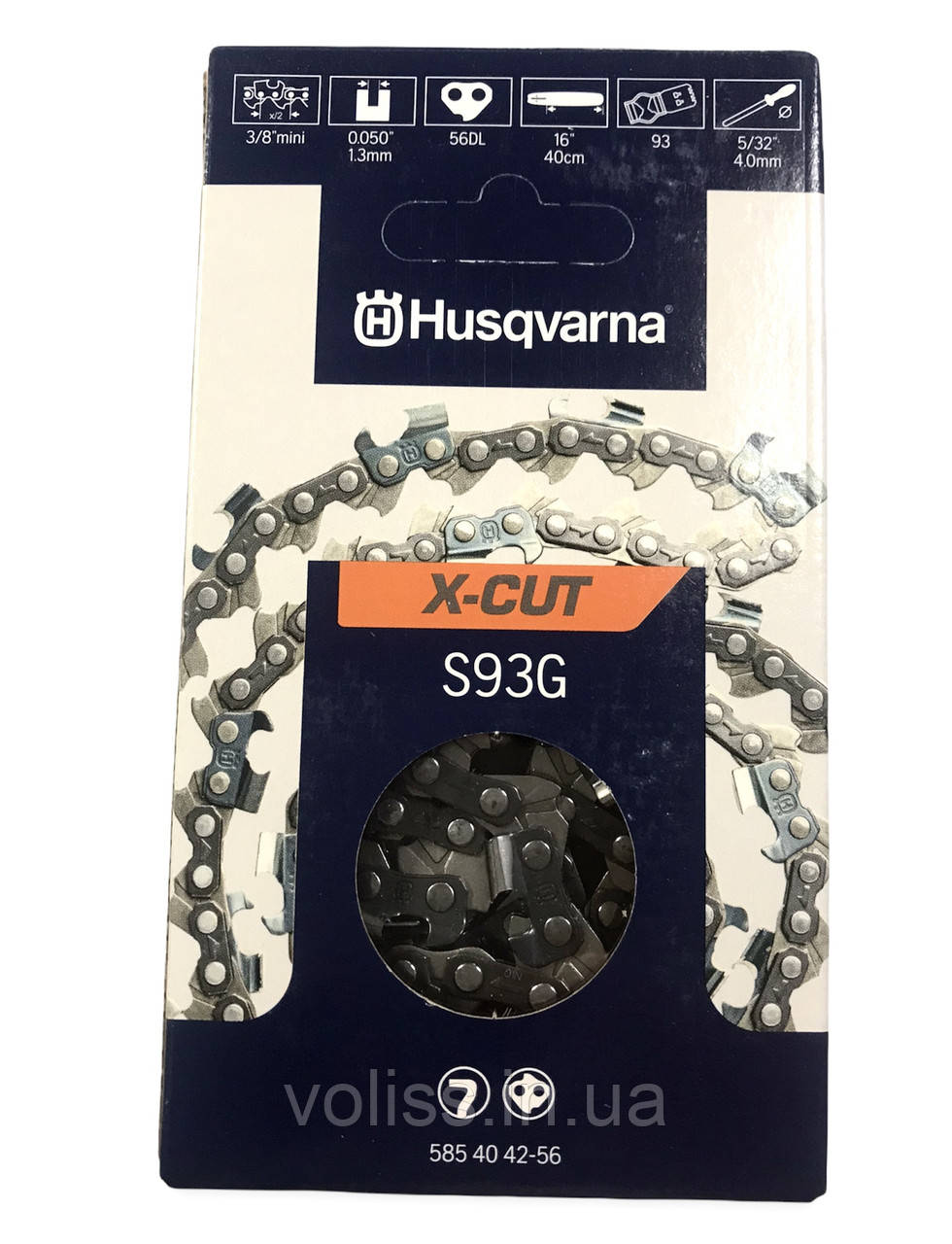 Ланцюг для пилки 56 ланок 3/8" S93G -56DL Husqvarna
