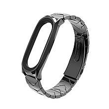 Металевий ремінець MiJobs для Mi Band 4 чорний