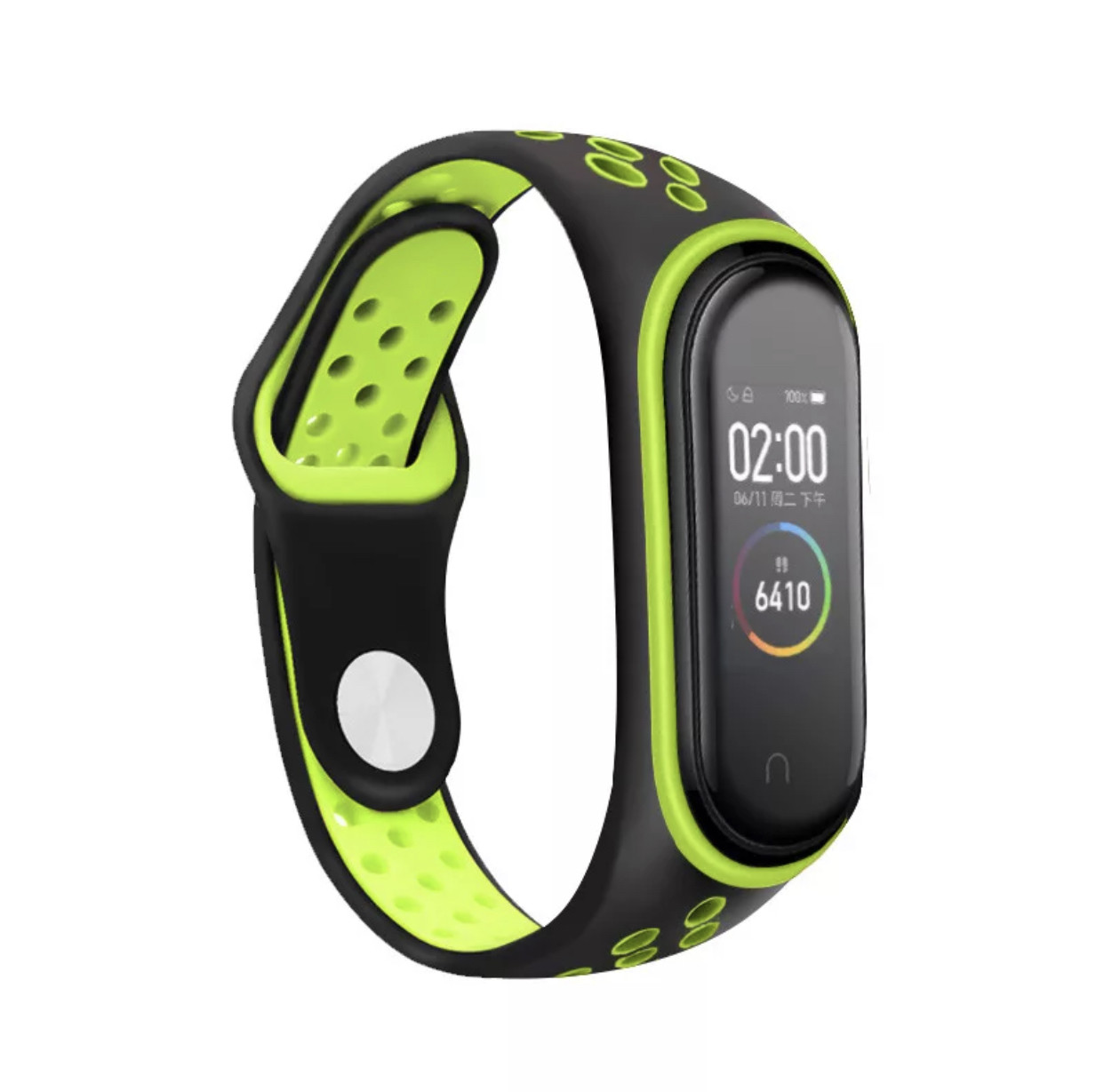 Силіконовий ремінець Tengyue для Mi Band 6 зелений